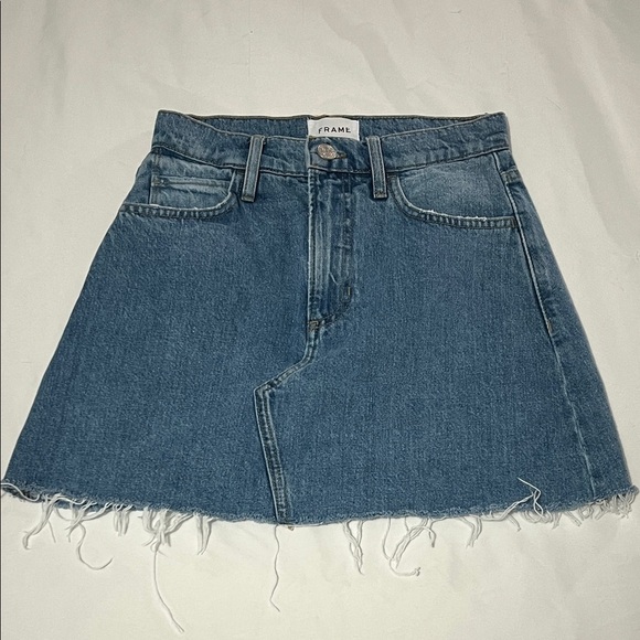 Frame Dresses & Skirts - Frame Vista Grind Le High & Tight Denim Mini Skirt